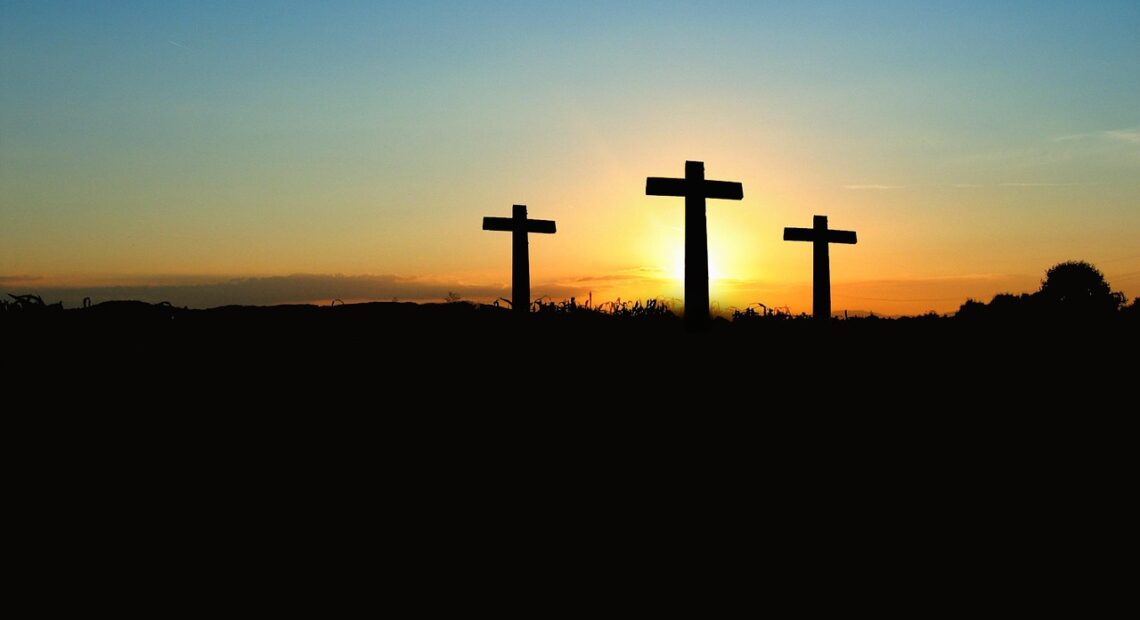 cross, sunset, sunrise, hill, heaven, nature, sun, crucifixion, resurrection, bible, christianity, christ, faith, god, jesus, church, easter festival, easter, religion