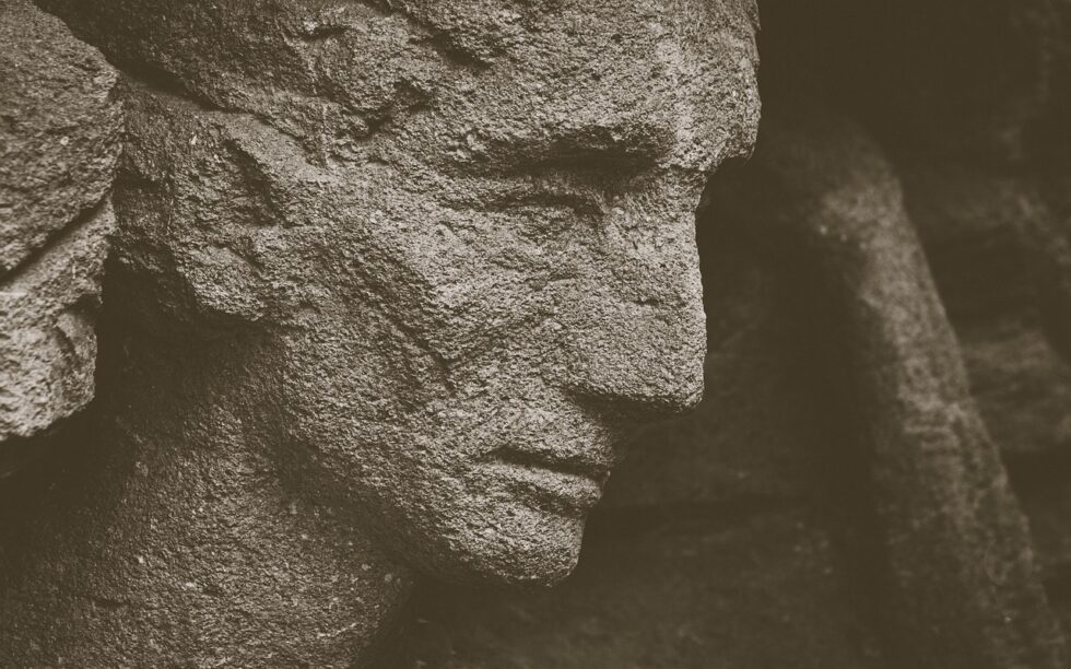 sculpture, stone sculpture, suffering, grief, pain, stone statue, art, artwork